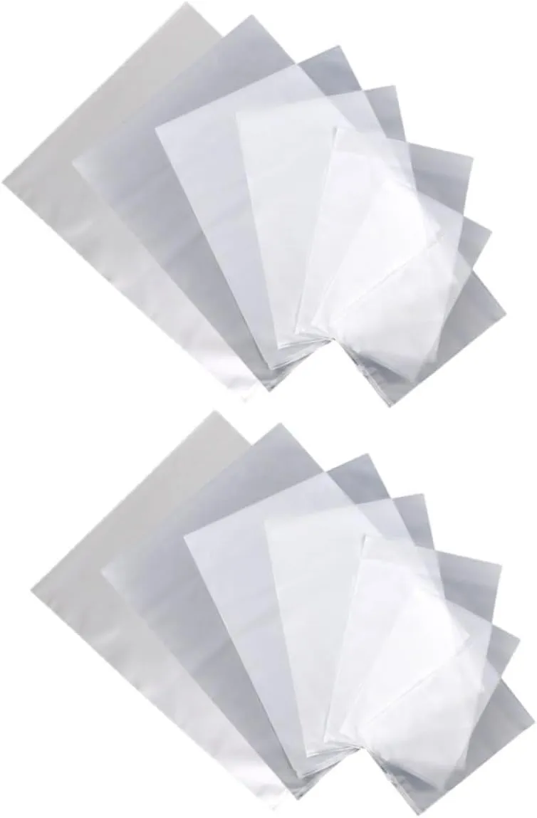 14PCS Travel Storage Bags Transparent Sealing Pouches for Clothing Organization for Luggage Gym and Fitness Use Lightweight and Durable Travel Essential