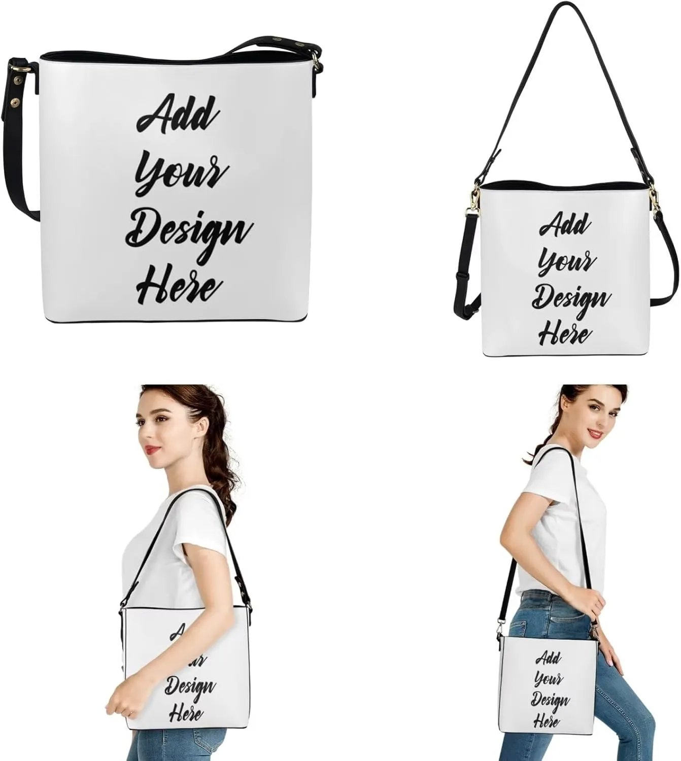 3Pcs Crossbody Bags Set Tote Bag Crossbody Bags for Women Wristlet Wallets for Women Keychain
