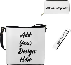 3Pcs Crossbody Bags Set Tote Bag Crossbody Bags for Women Wristlet Wallets for Women Keychain