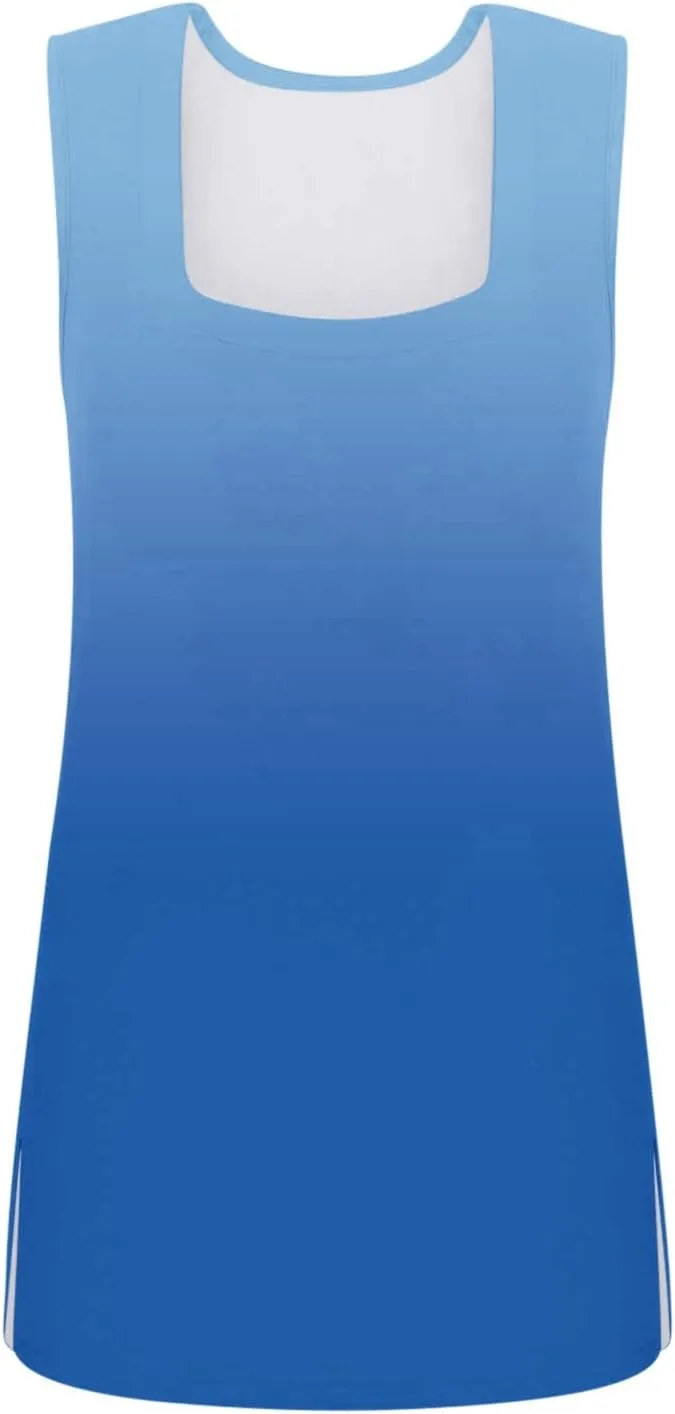 Ceboyel Women Ombre Summer Tank Tops Sleeveless Flowy Blouse Tshirts Square Neck Tunic Shirts Summer Causal Vacation Clothing