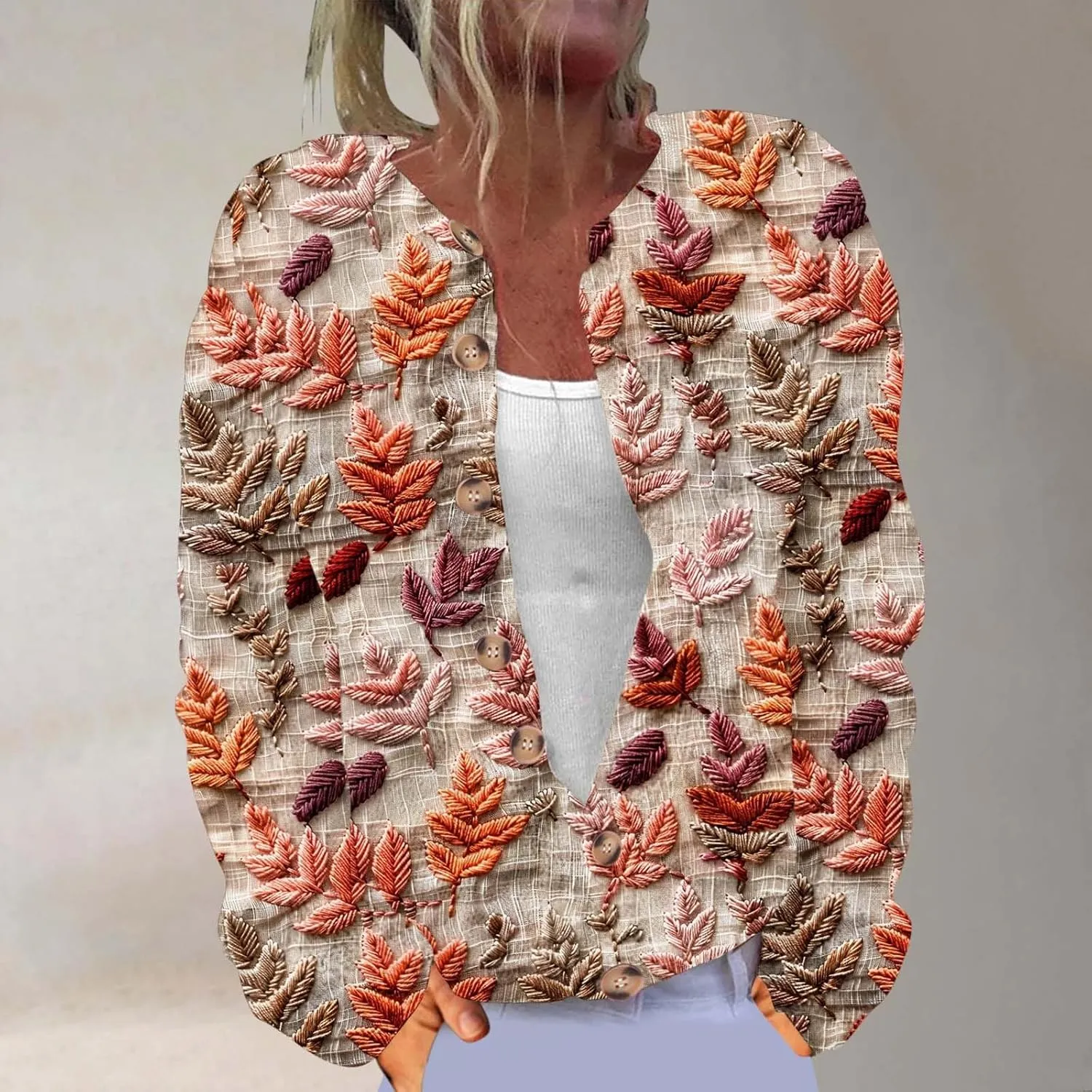 Christmas Sweaters for Women 3D Graphic Cardigan Plus Size Knit Sweater Outfits Fall Winter Sweater Jacket