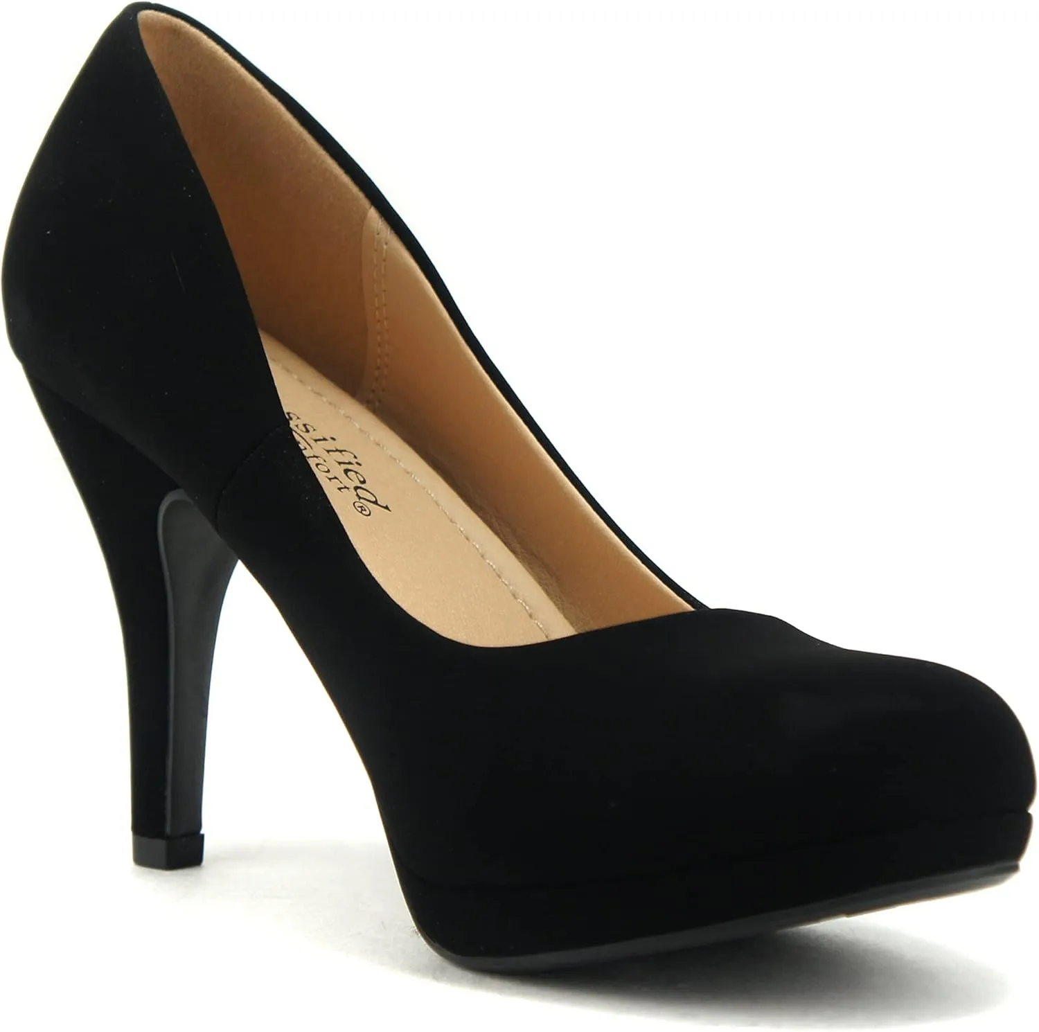 CITYCLASSIFIED #Jack Women's Classic Dress Pump w Extra Cushioned in Sole, Round Toe & Platform