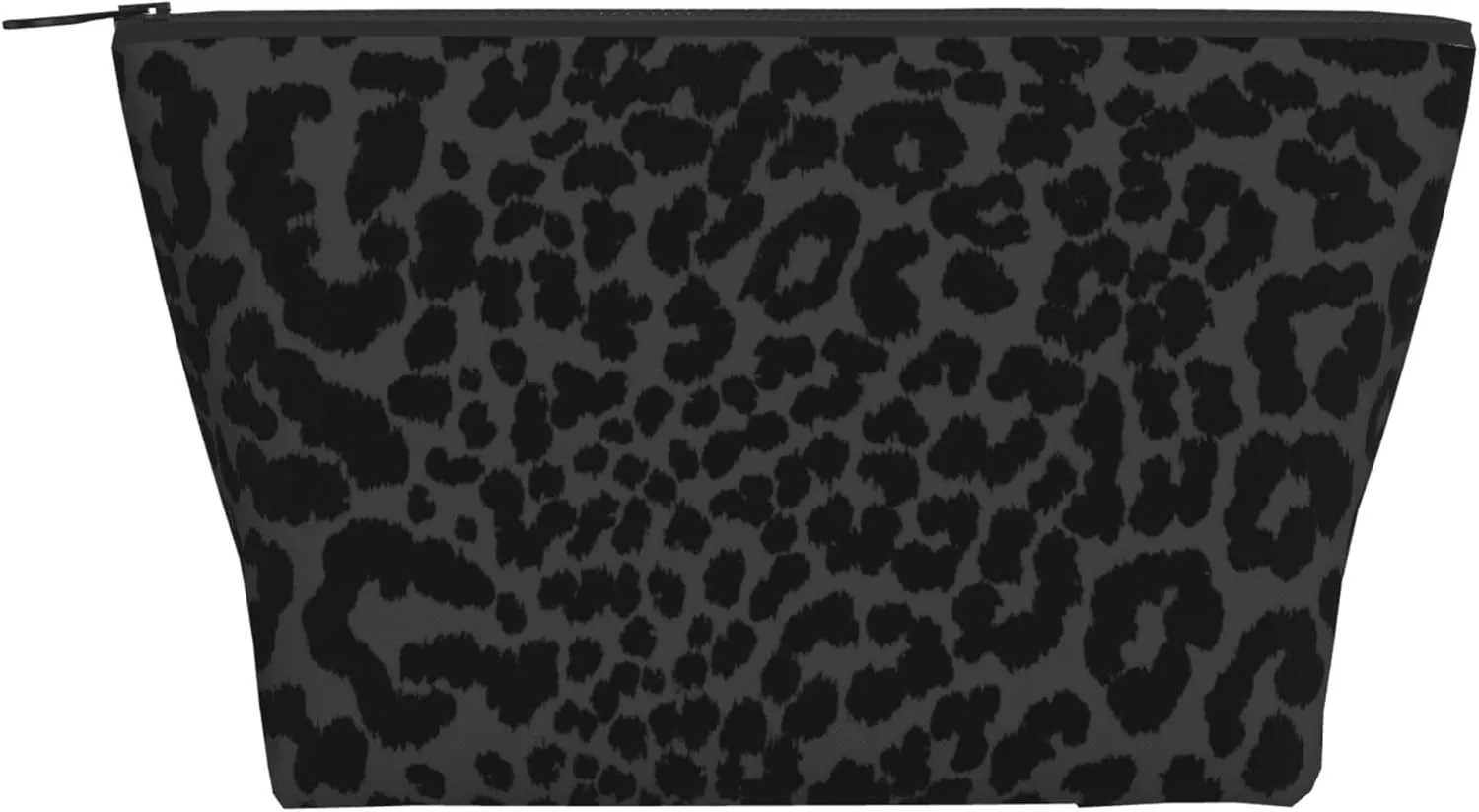 Cosmetic Bags For Women Handbags Purses Makeup Organizer Storage Makeup Bag (Dark Gray Black Leopard Cheetah Print)