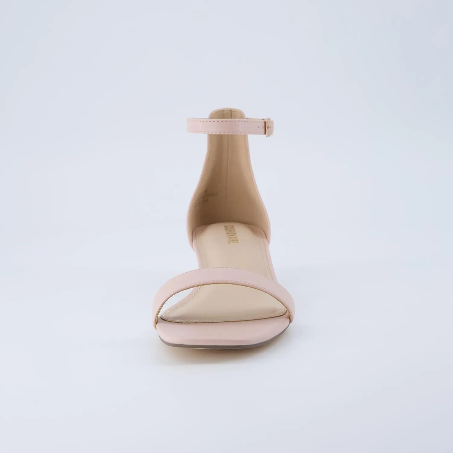 CUSHIONAIRE Solo Womens Kitten Heel Dress Sandal  1 Band Ankle Strap Heel with Cushioned Footbed & Faux Suede Upper