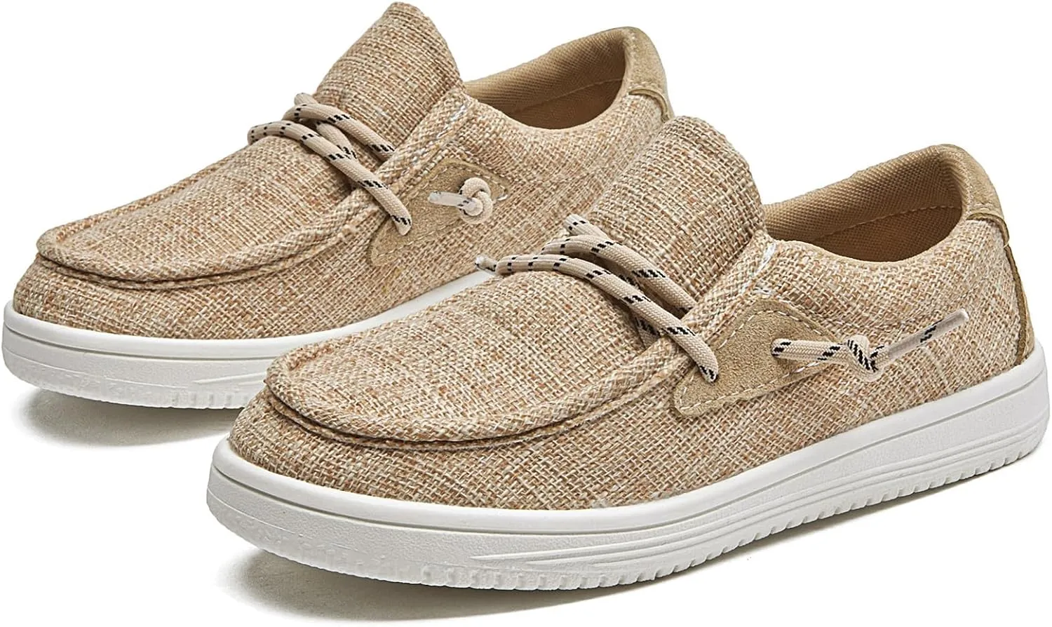 DADAWEN Boys Girls Slip-On Casual Boat Shoes School Dress Shoes Comfortable Lightweight Lace Up Loafers (Toddler/Little Kid/Big Kid)