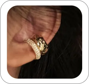 Dainty Ear Cuffs Earrings Non Pierced Sparkling Rhinestones Cartilage Climber Ear Wrap Earrings Clip on Earrings Minimalist Cuff Fake Earrings Trendy Jewelry for Women