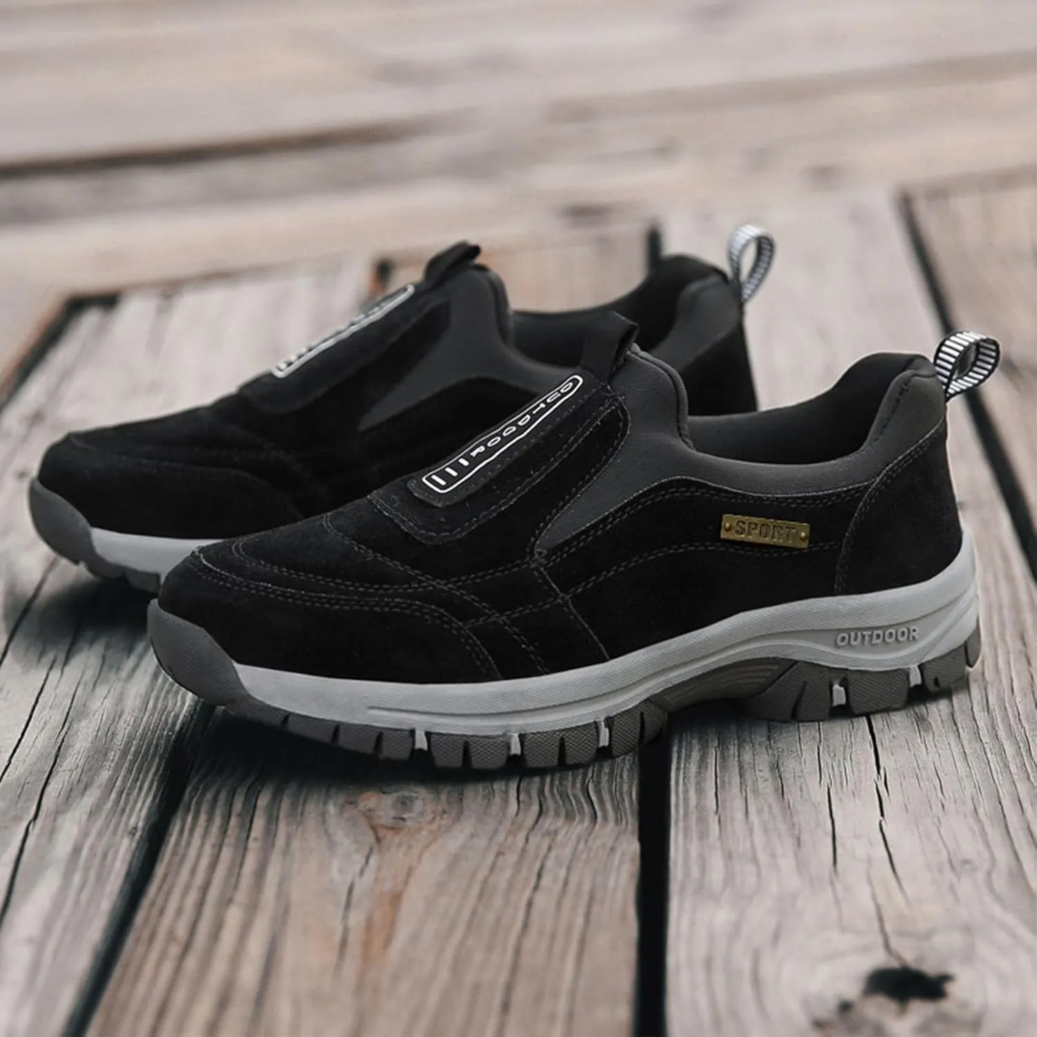 Dallader Orthopedic Walking Shoes Hiking Shoes Mens, Dallader Men's Comfortable Waterproof Orthopedic Walking Hiking Shoe, Auguscare Shoe, Men's Slip On Sneakers Anti-Slip Walking Sneakers