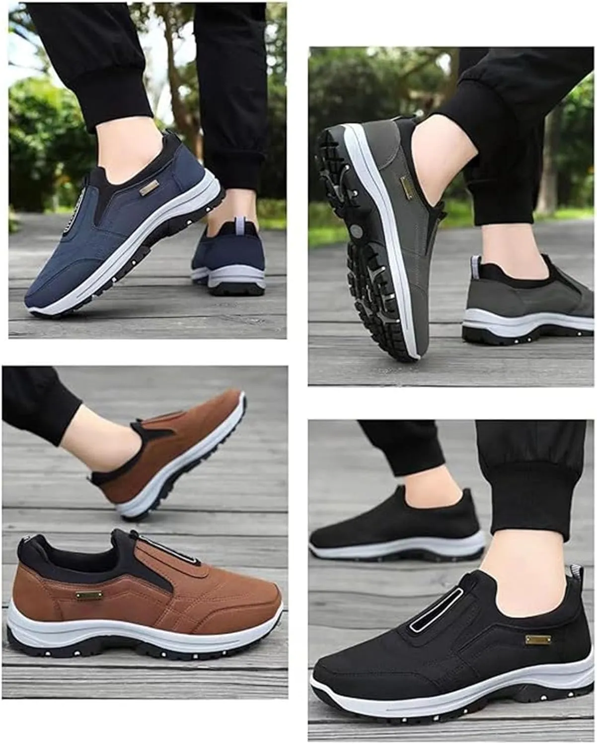 Dallader Orthopedic Walking Shoes Hiking Shoes Mens, Dallader Men's Comfortable Waterproof Orthopedic Walking Hiking Shoe, Auguscare Shoe, Men's Slip On Sneakers Anti-Slip Walking Sneakers