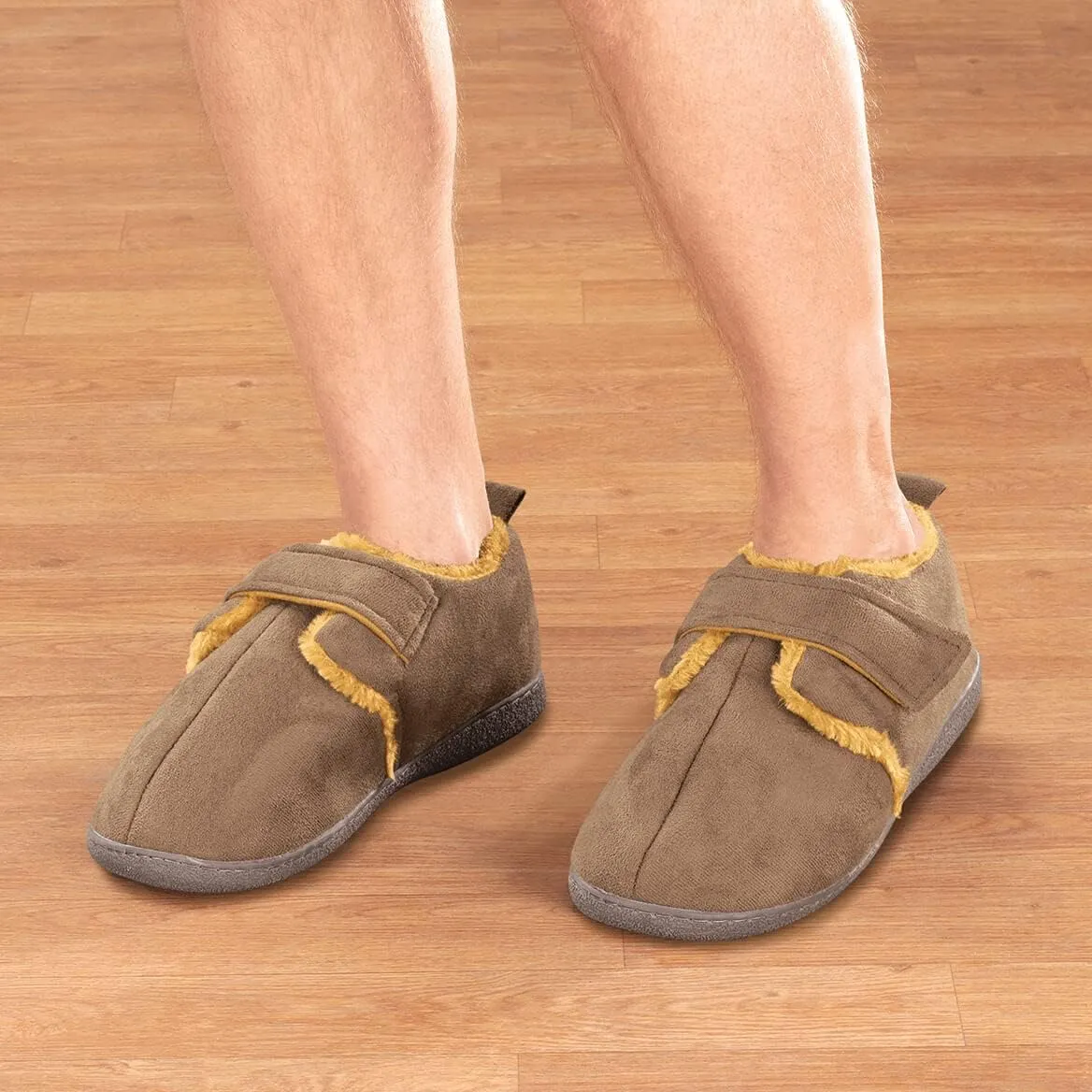 Diabetic Comfort Slippers C:Black S:Mens