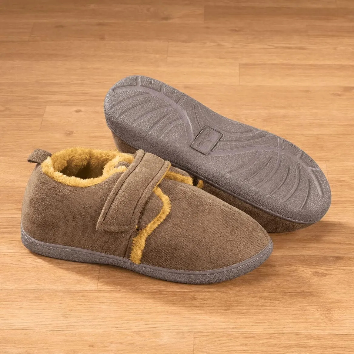 Diabetic Comfort Slippers C:Black S:Mens