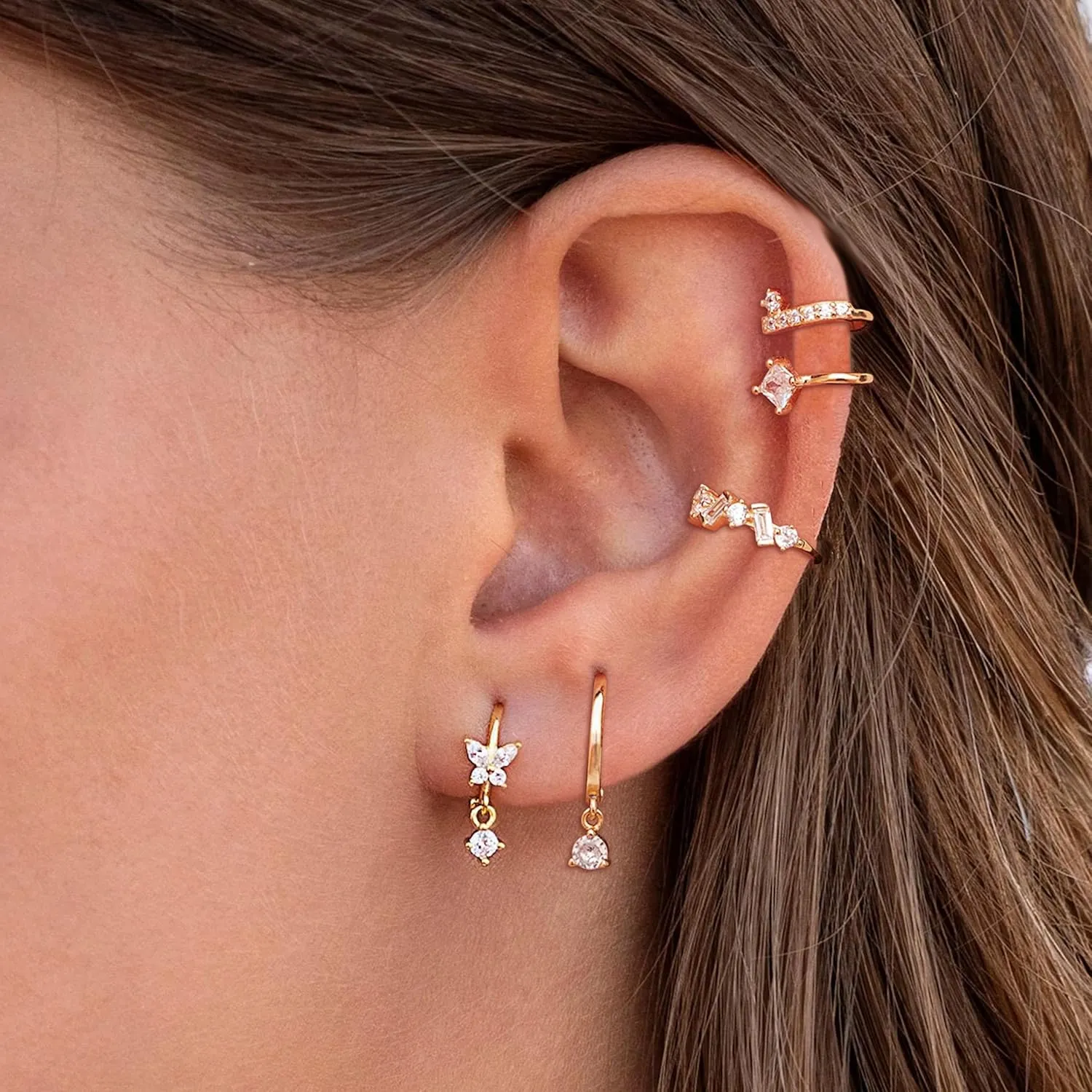 Ear Cuffs Non Piercing Gold Earring Stack Cartilage Earring for Women Trendy Helix Ear Cuff Jewelry Christmas Gifts for Women Stocking Stuffers
