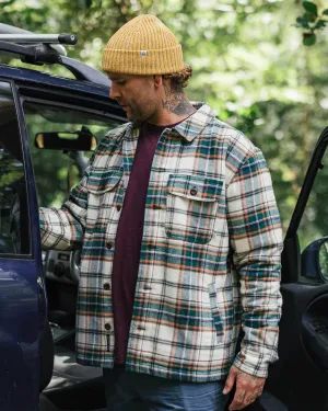 Freestyle Sherpa-Lined Overshirt - Birch/Rain Forest Check