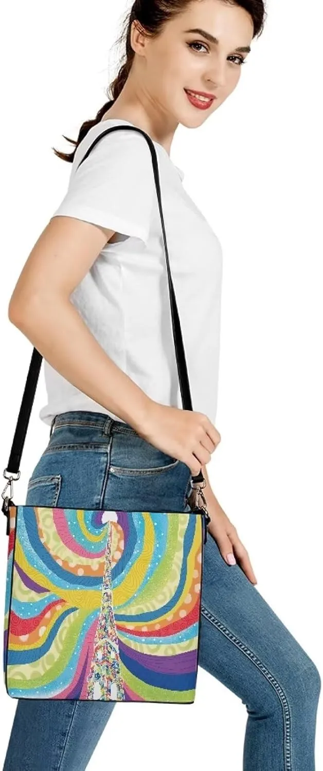 GIFTPUZZ Bucket Bags Crossbody Bucket Bags with Magnetic Snap Women's Leather Designer Handbags Tote Purses