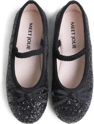 Girls Cute Dress Mary Jane Shoes Little Kids Casual Buckle Strap Flats