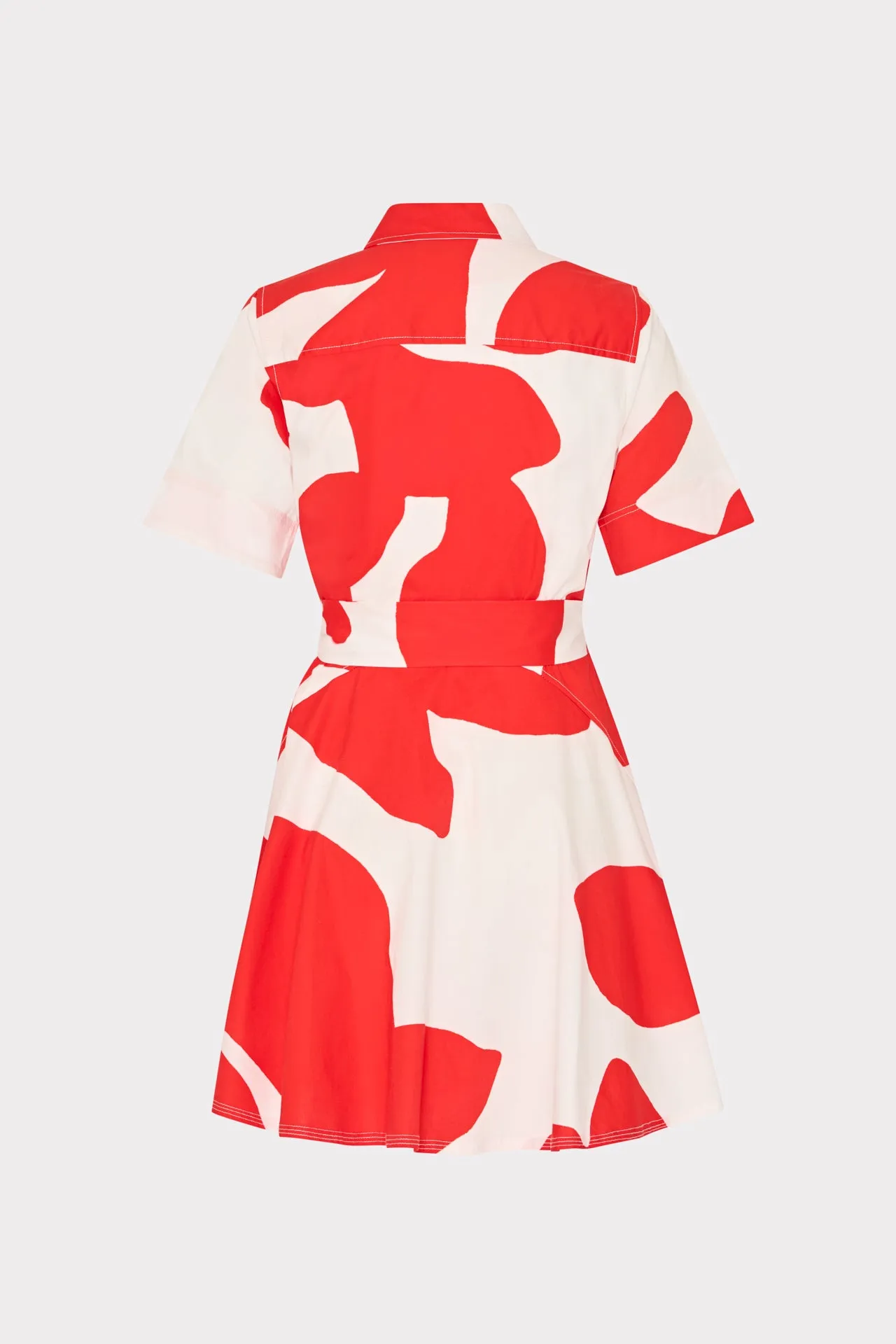 Grand Foliage Poplin Mini Dress