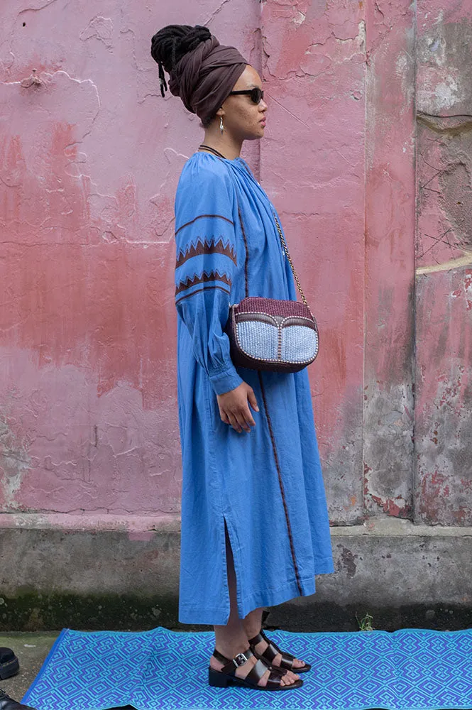 Hod Leia Lotus And Brown Midi Dress