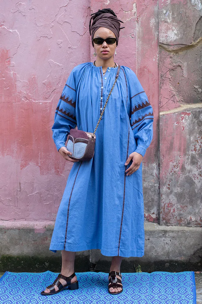 Hod Leia Lotus And Brown Midi Dress