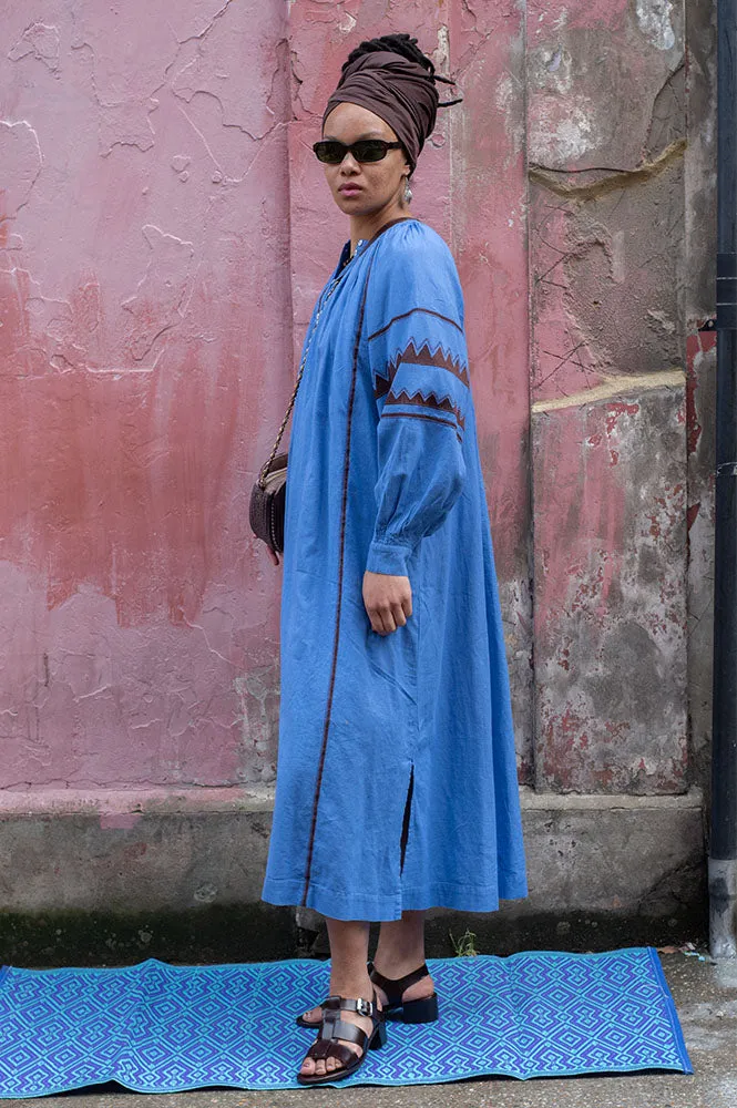 Hod Leia Lotus And Brown Midi Dress
