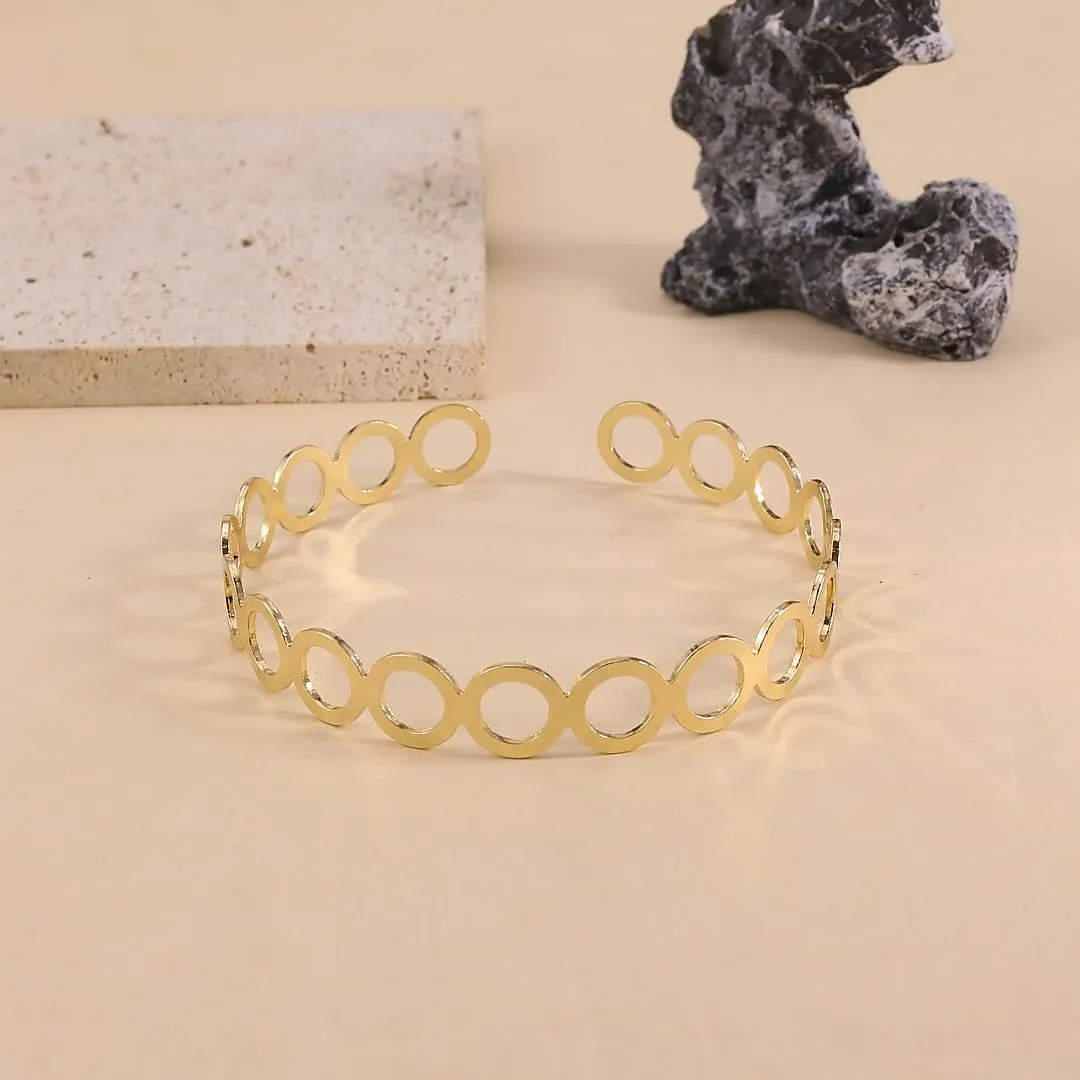 INENIMARTJ Gold Arm Cuff Jewelry for Women Minimalist Layered Bangle Armband Armlet Gold Silver Arm Cuff Upper Bangle Bracelet for Women