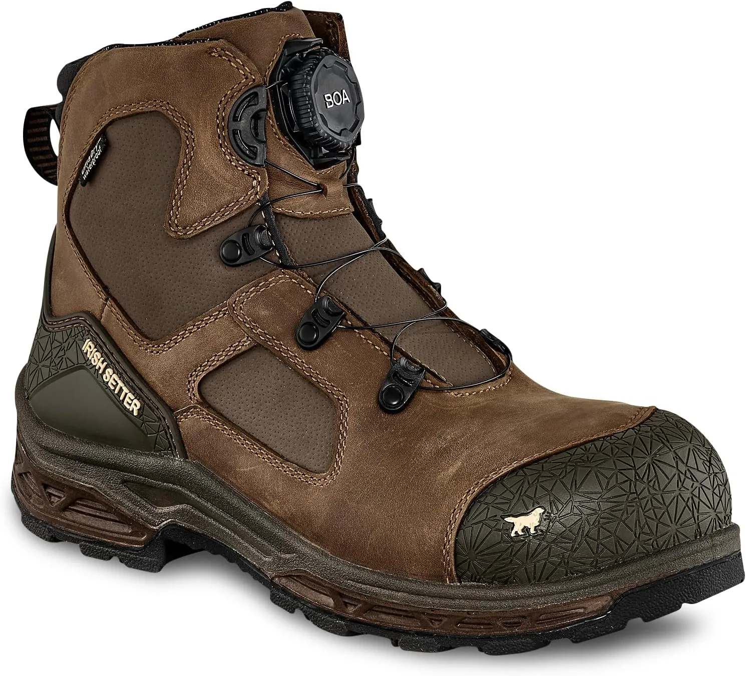 Irish Setter, Kasota, Mens, 6", BOA, Waterproof, Non-Metallic Safety Toe, Work Boot