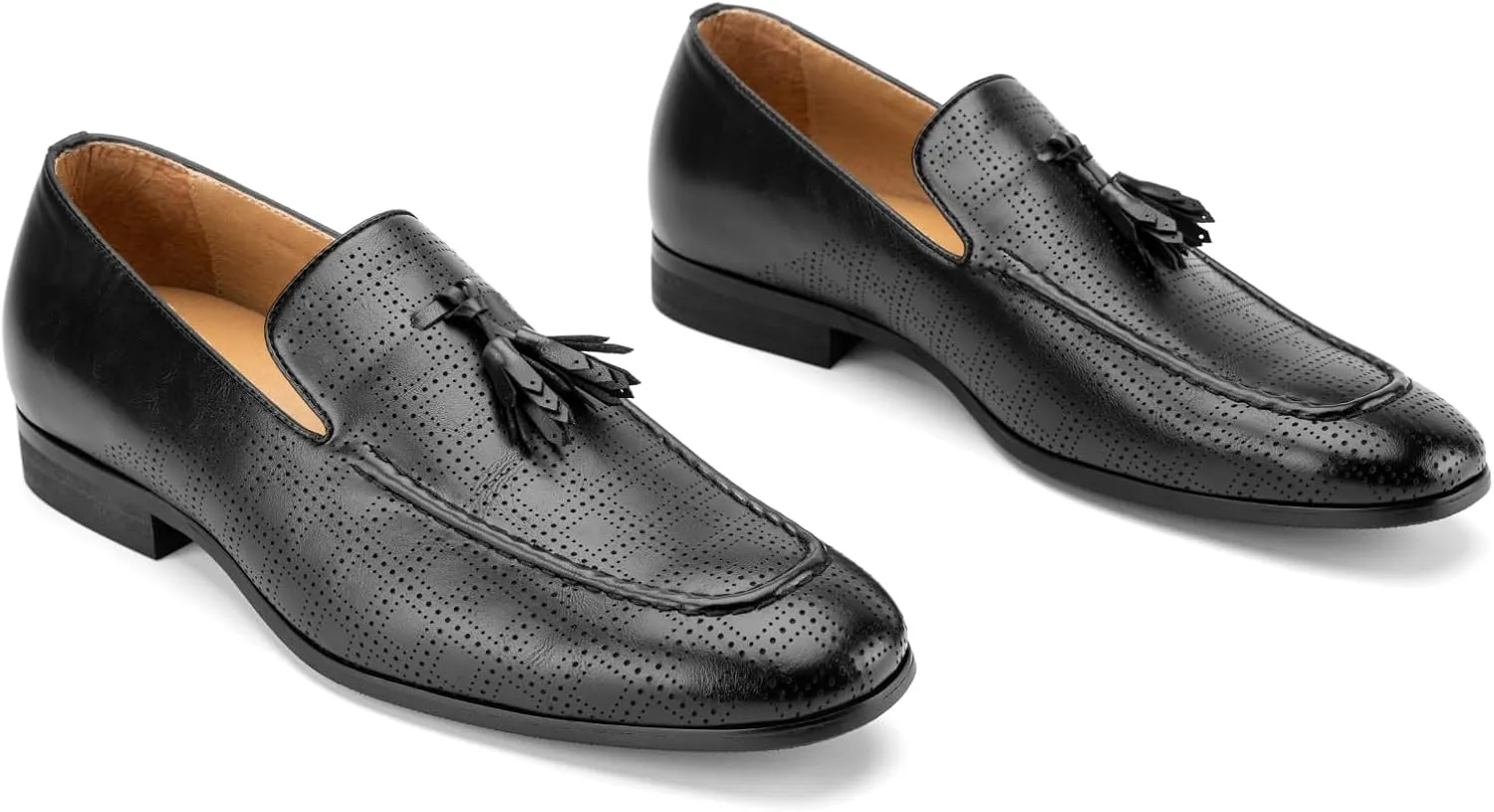 JITAI Men's Lindford Moc Toe Bit Slip-on Penny Loafer Party Shoes