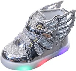 Kids Toddler Luminous Light Shoes Fashion Cool High Top Flashing Sport Sneakers for 12 18 Month Girl Sandals