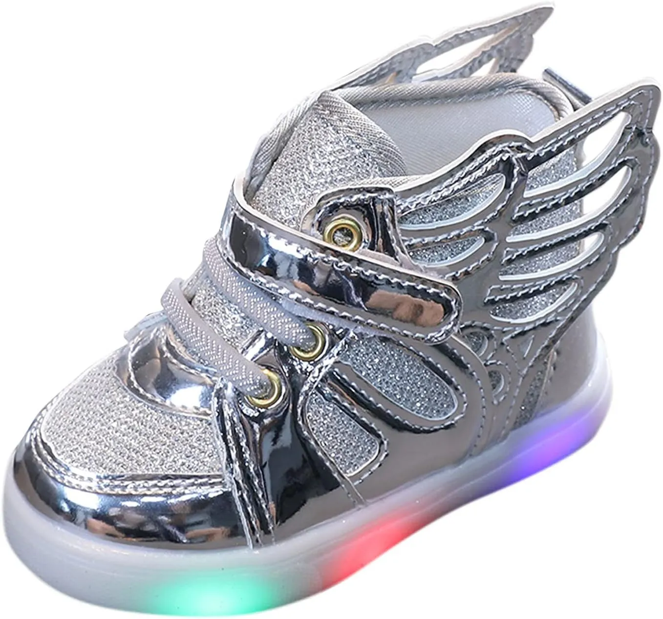 Kids Toddler Luminous Light Shoes Fashion Cool High Top Flashing Sport Sneakers for 12 18 Month Girl Sandals