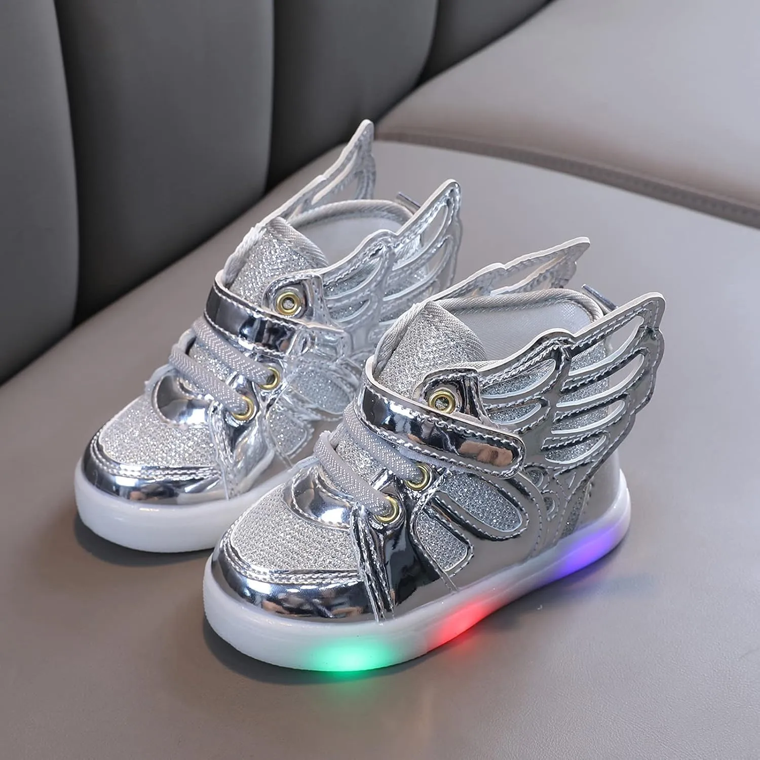 Kids Toddler Luminous Light Shoes Fashion Cool High Top Flashing Sport Sneakers for 12 18 Month Girl Sandals