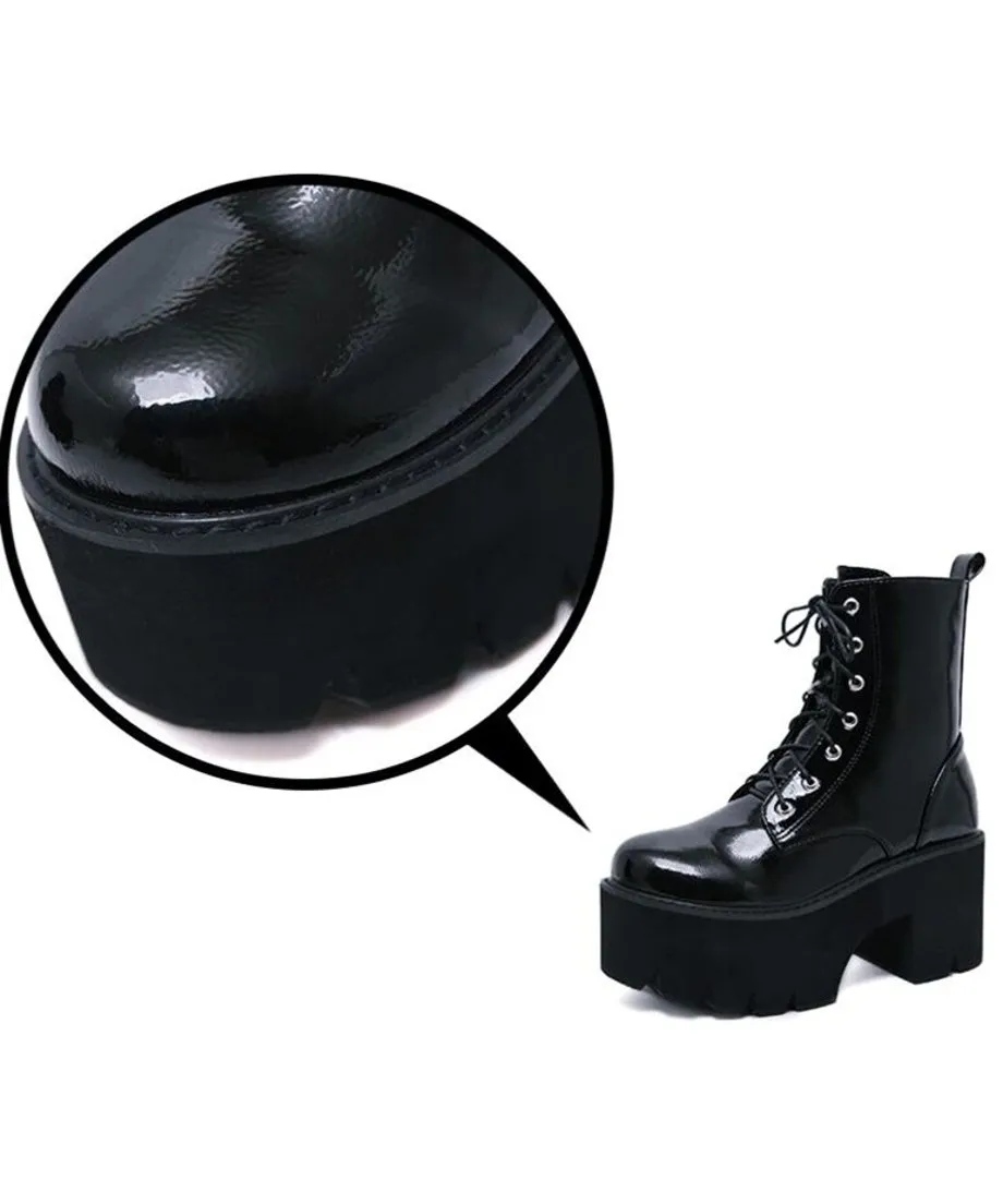 Lace Up Platform Boots