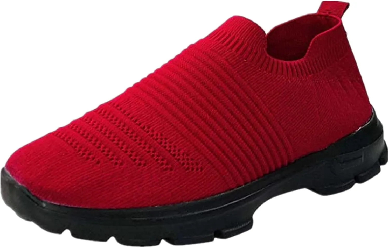 Ladmiple Walking Sneakers For Women Wide Width Slip on Sock Sneakers Fashion Casual Mesh Athletic Running Tennis Shoes