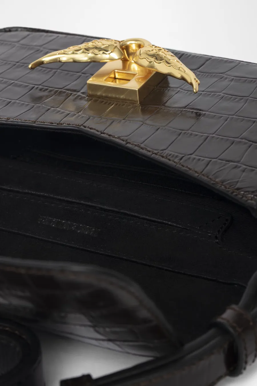 Le Zazi Embossed Croco Wood