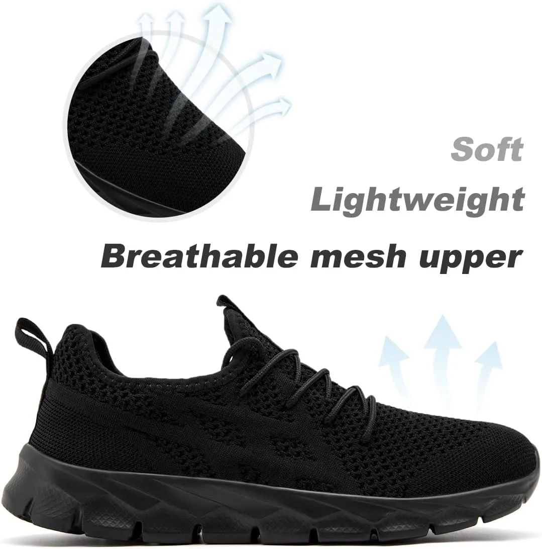 Men Slip On Running Sneakers Tennis Lightweight Non-Slip Athletic Shoes Cushioned Comfort for Walking Gym Fitness & Daily Training Leisure Sports