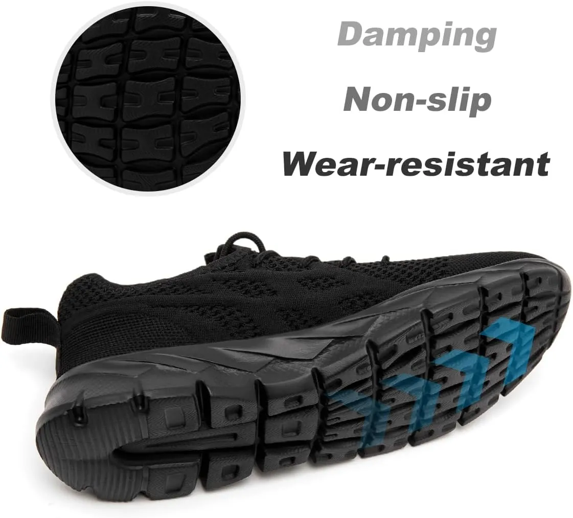 Men Slip On Running Sneakers Tennis Lightweight Non-Slip Athletic Shoes Cushioned Comfort for Walking Gym Fitness & Daily Training Leisure Sports