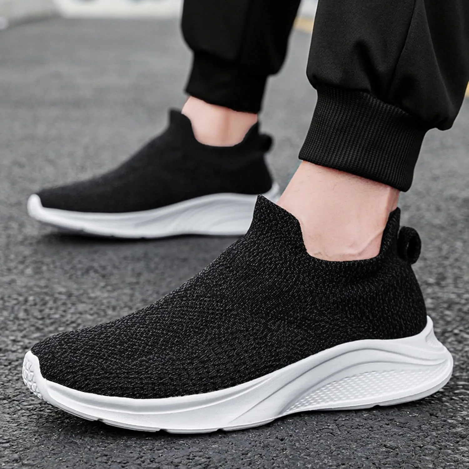 Mens Athletic Shoes Men's Fashion Sneakers Slip on Shoe for Men Tennis Shoe for Men Breathable Casual Sneaker