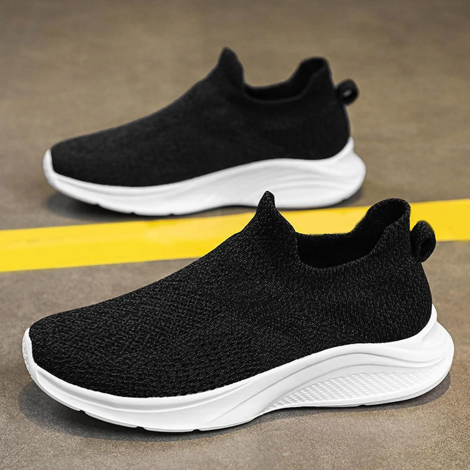 Mens Athletic Shoes Men's Fashion Sneakers Slip on Shoe for Men Tennis Shoe for Men Breathable Casual Sneaker