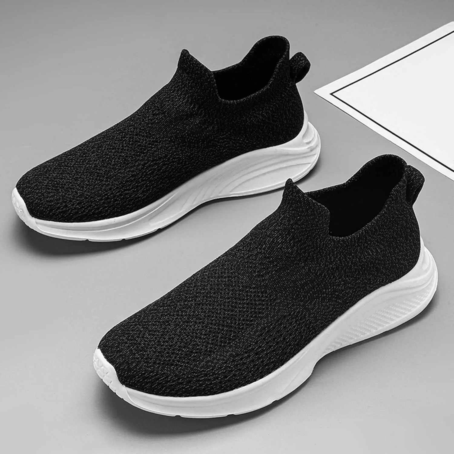 Mens Athletic Shoes Men's Fashion Sneakers Slip on Shoe for Men Tennis Shoe for Men Breathable Casual Sneaker