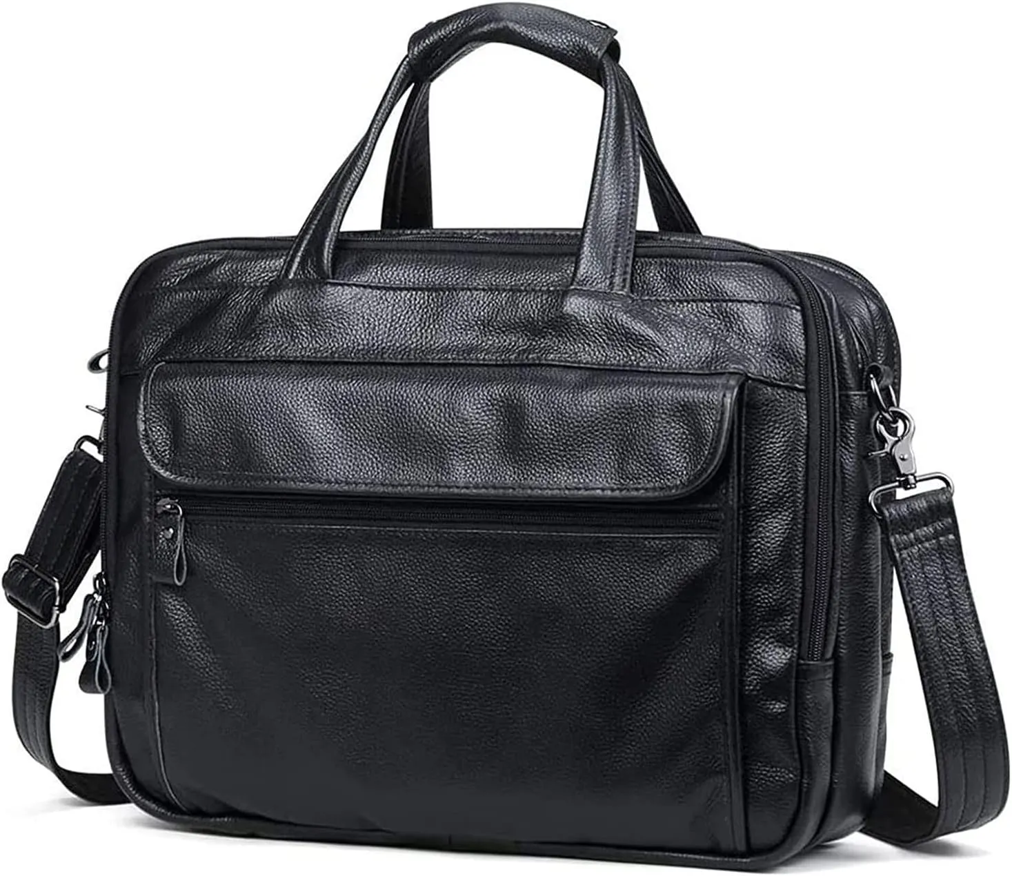Men's business vintage handbag,Expandable Large Capacity Business Travel Bag