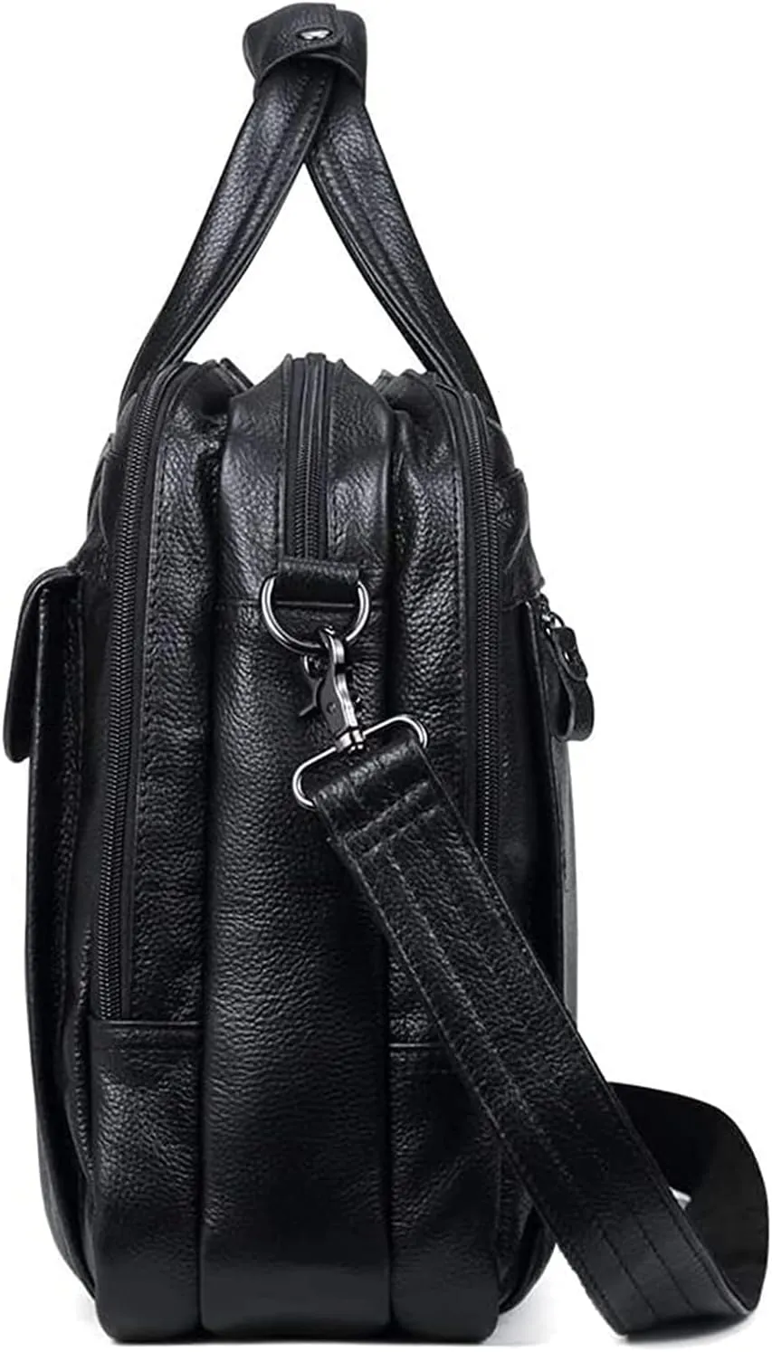 Men's business vintage handbag,Expandable Large Capacity Business Travel Bag