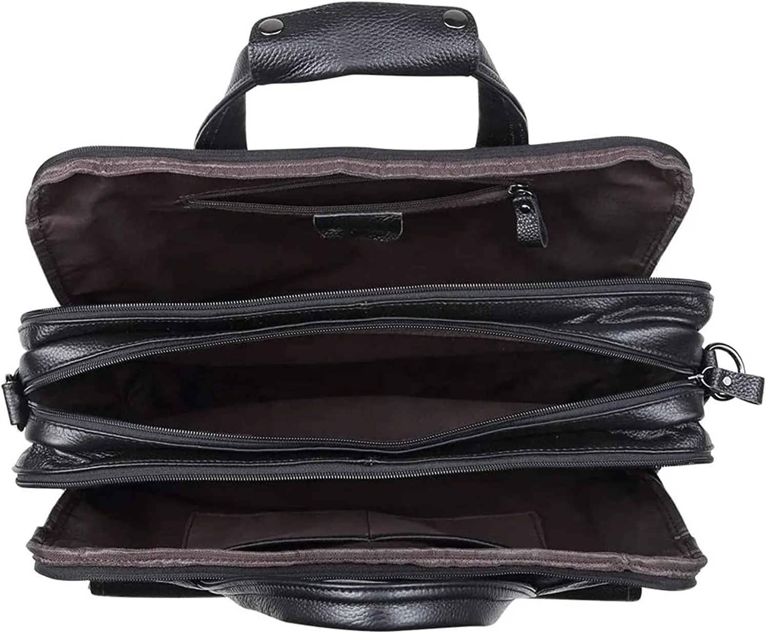 Men's business vintage handbag,Expandable Large Capacity Business Travel Bag