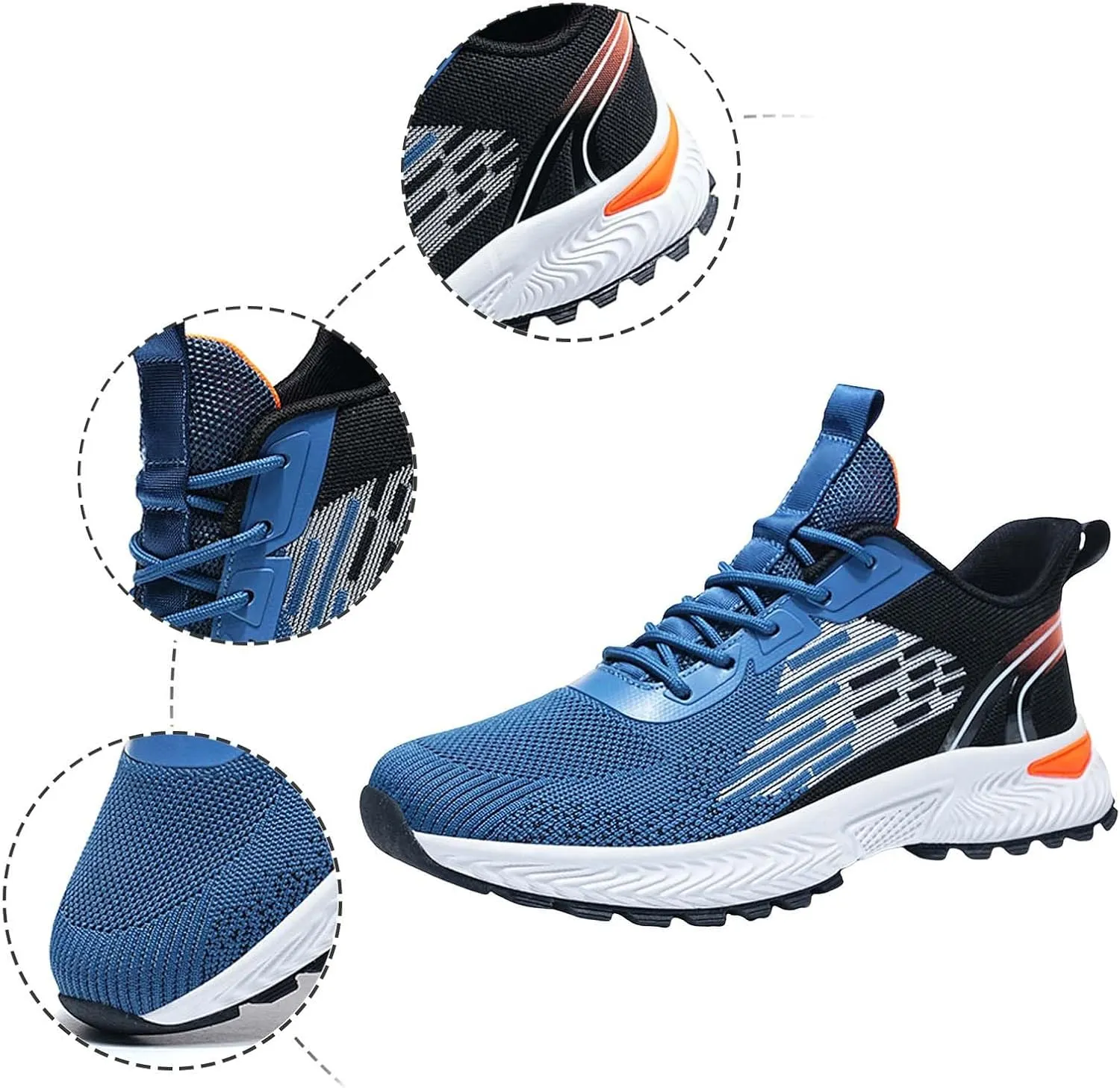 Men's Fashion Sneakers Men's Shoes Tennis Shoe for Men Slip on Shoe for Men Mesh Running Trail Sneaker