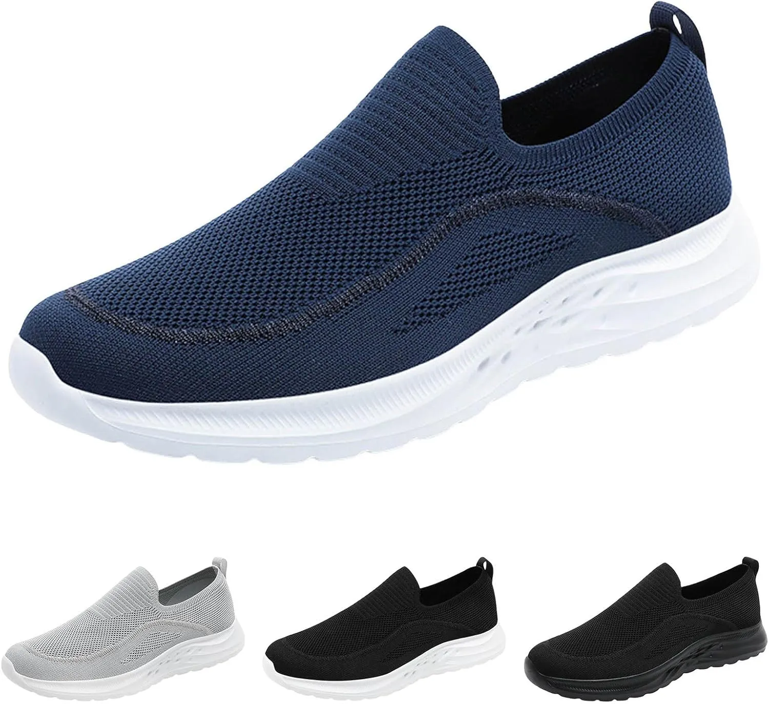 Mens Slip on Shoes Men's Fashion Sneakers Shoe for Men Sneaker for Men Lightweight Mesh Sneaker