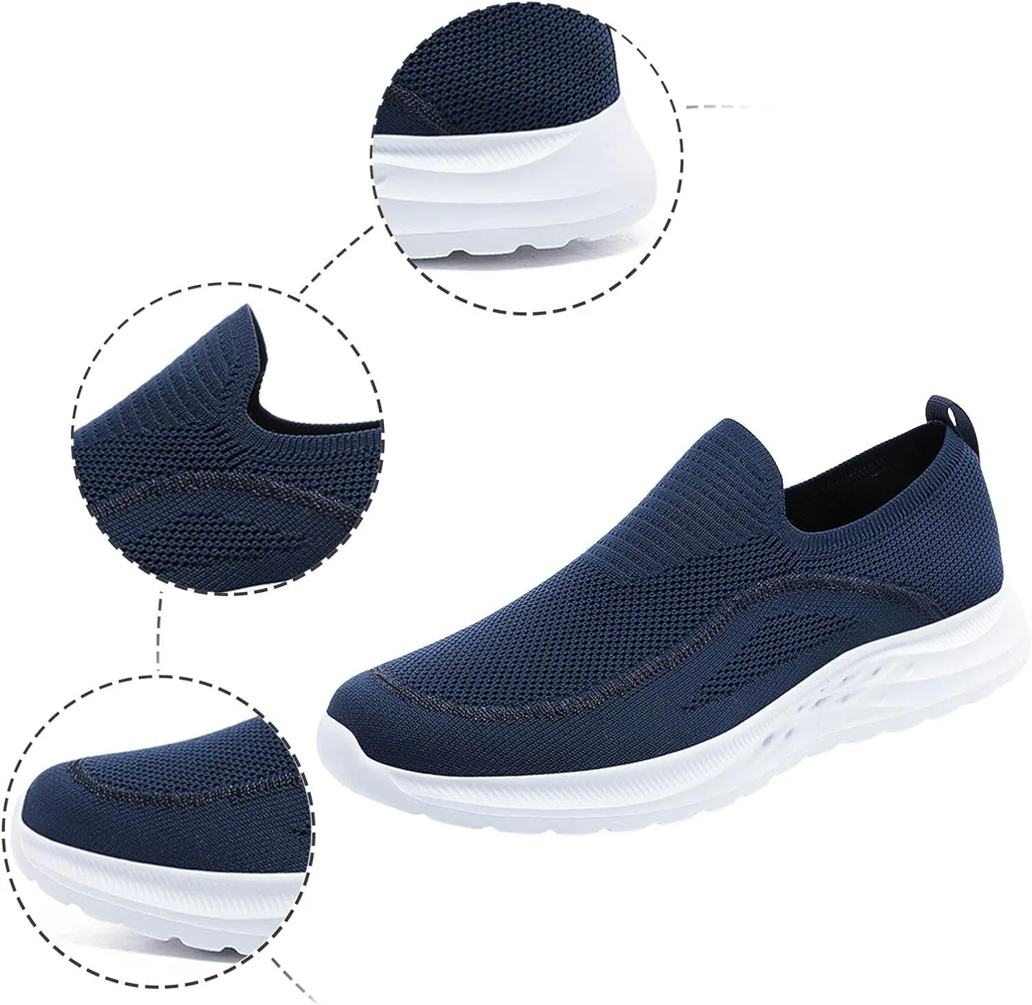 Mens Slip on Shoes Men's Fashion Sneakers Shoe for Men Sneaker for Men Lightweight Mesh Sneaker