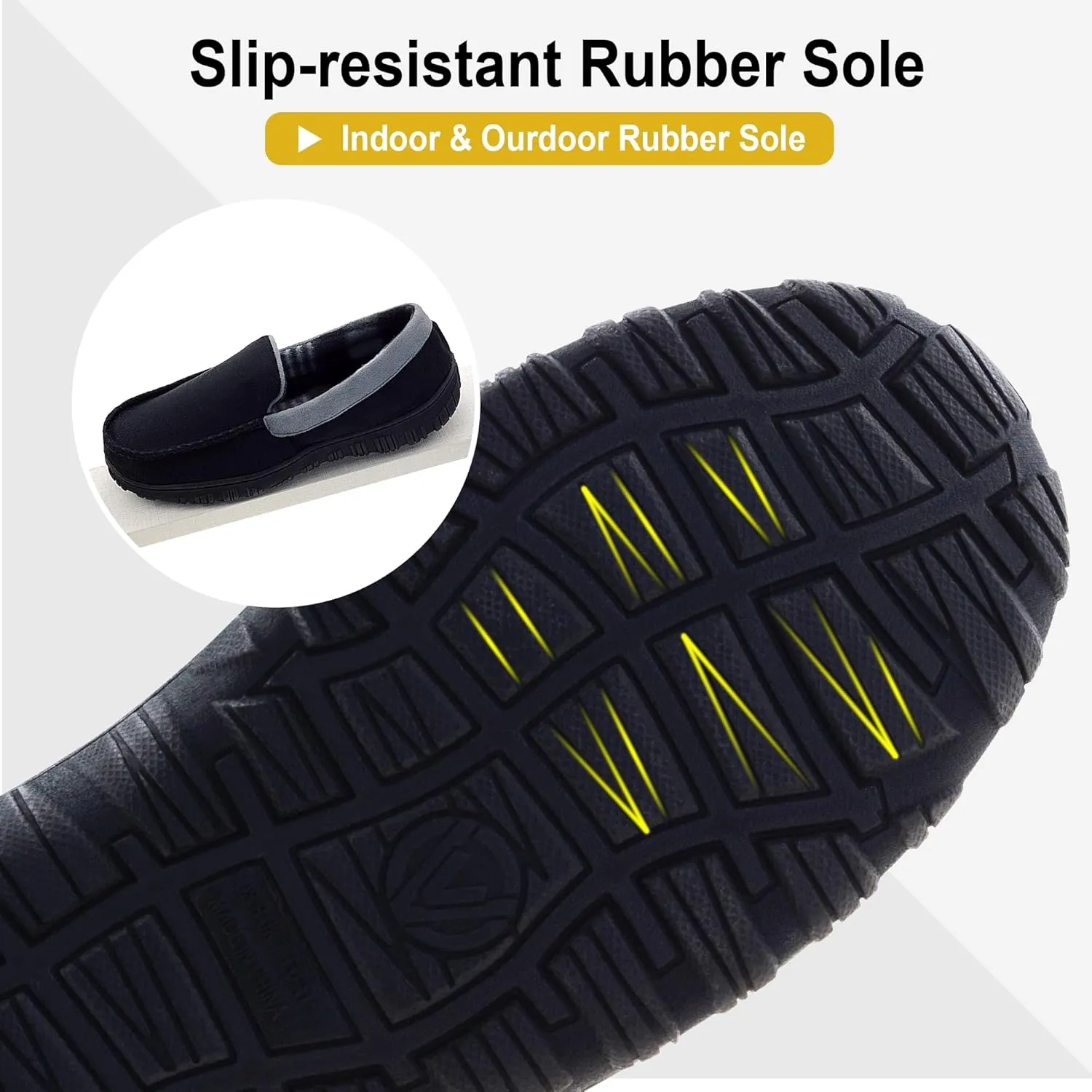 Mens Slippers Moccasins for Men Breathable Memory Foam House Shoes Indoor Outdoor