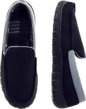 Mens Slippers Moccasins for Men Breathable Memory Foam House Shoes Indoor Outdoor