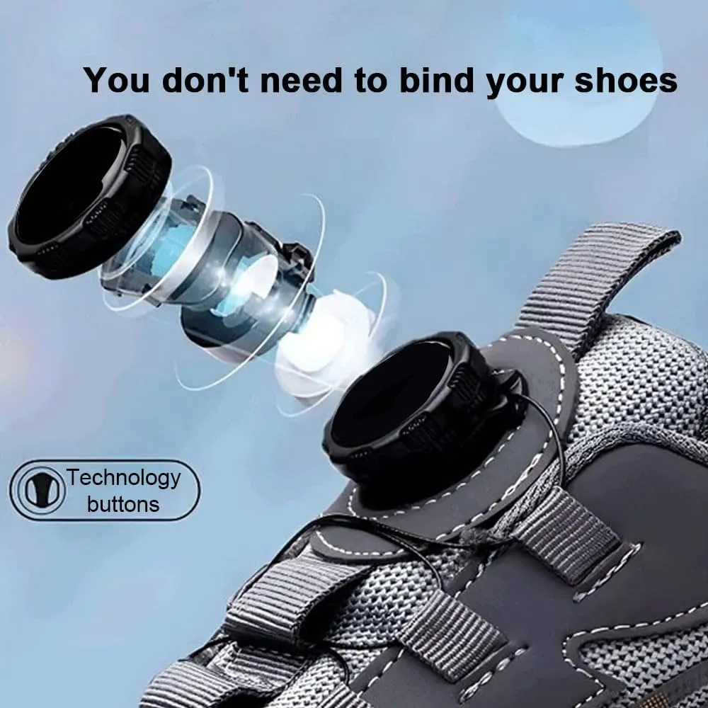 Men's Smash and Stab Resistant Work Safety Shoes, Steel Toe Wide Unisex Lightweigh Comfortable Breathable Cushioned
