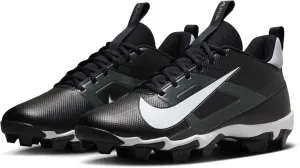 Nike Alpha Menace 4 Shark Football Cleats (FN0028-100, White/Metallic Silver/Photon Dust/Black)