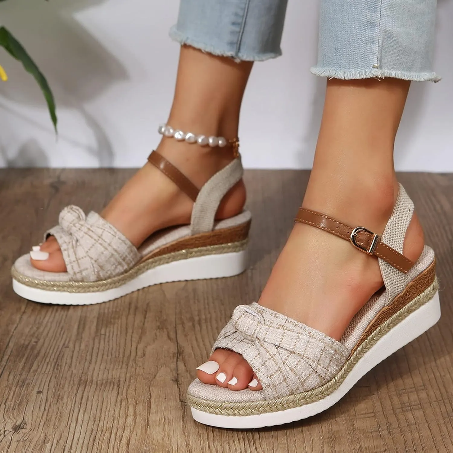 Orthopedic Sandals for Women Summer Dressy,Open Toe Ankle Strap Platform Casual Strappy Sandals Zipper Summer Beach Slides