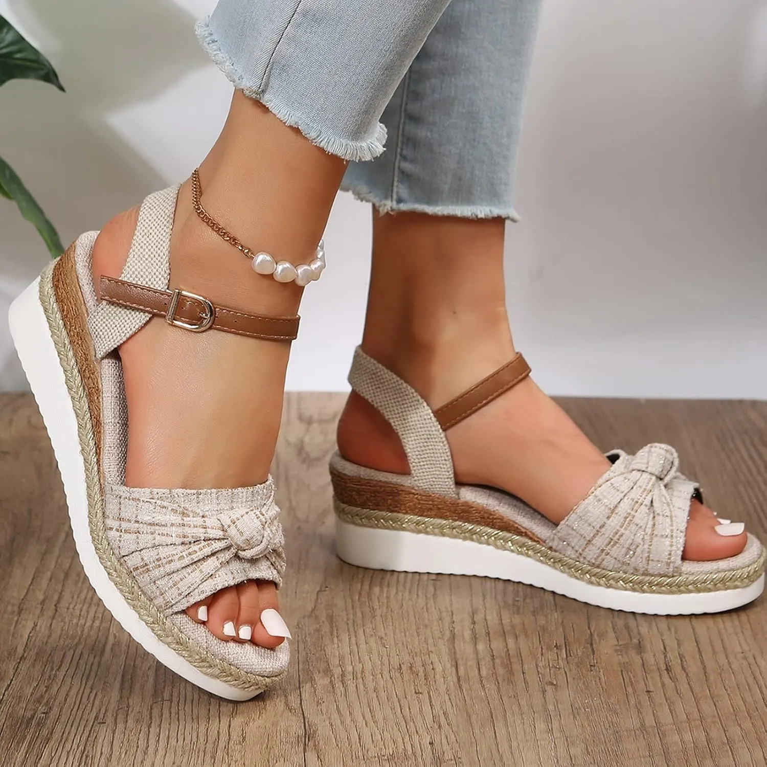Orthopedic Sandals for Women Summer Dressy,Open Toe Ankle Strap Platform Casual Strappy Sandals Zipper Summer Beach Slides