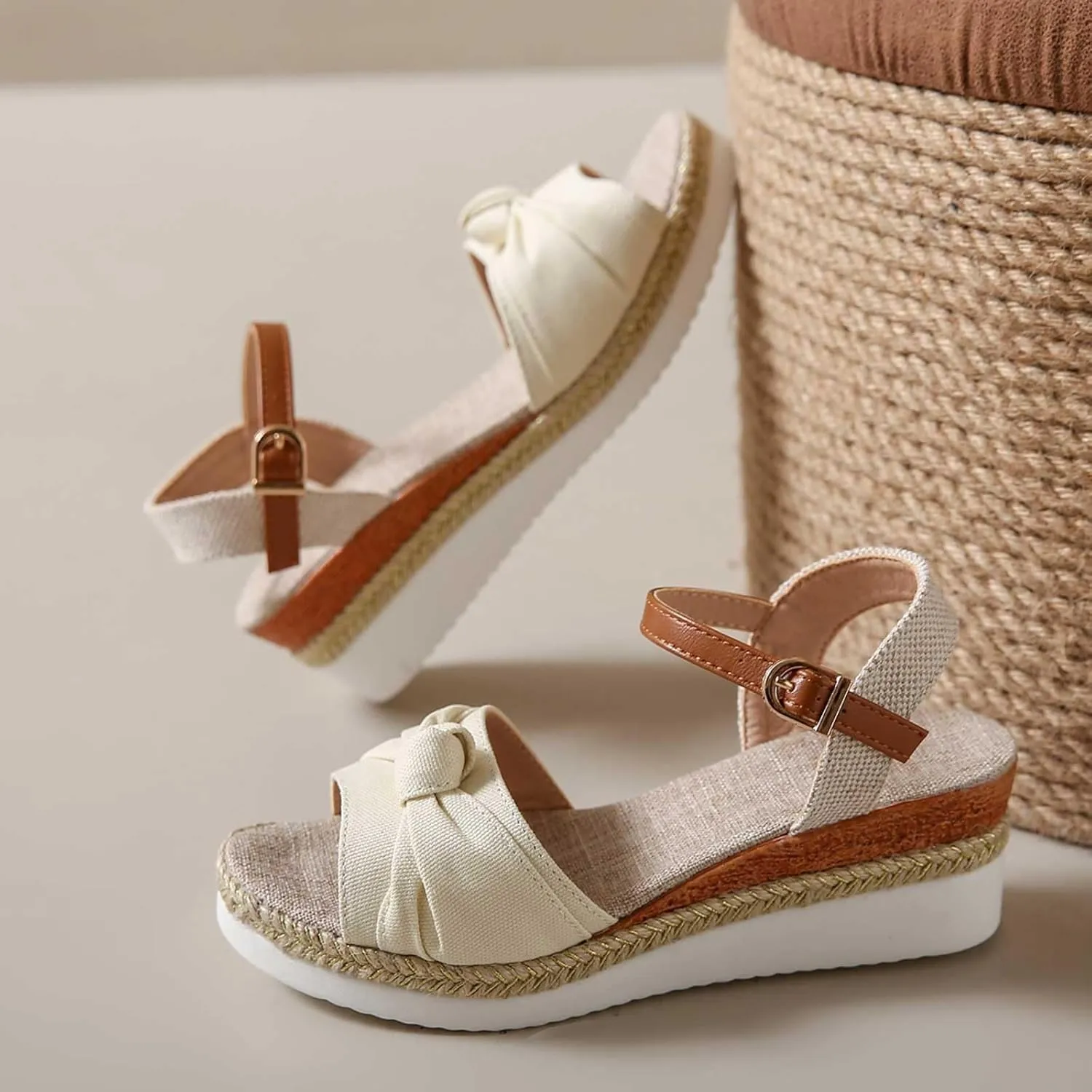 Orthopedic Wedge Sandals for Women 2024 Summer Dressy Open Toe Ankle Strap Platform Sandals Comfortable Wedges Sandals Shoes