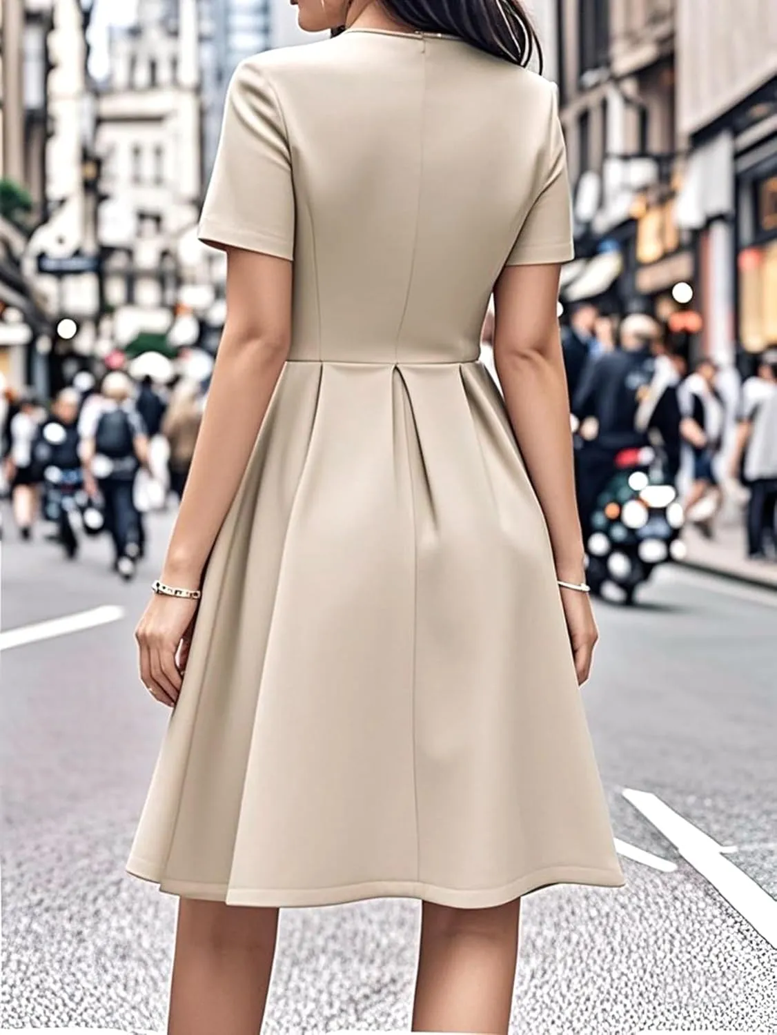 oxiuly Summer Dresses for Women 2024 Party Church Bridesmaid Graduation Dress with Pockets S253